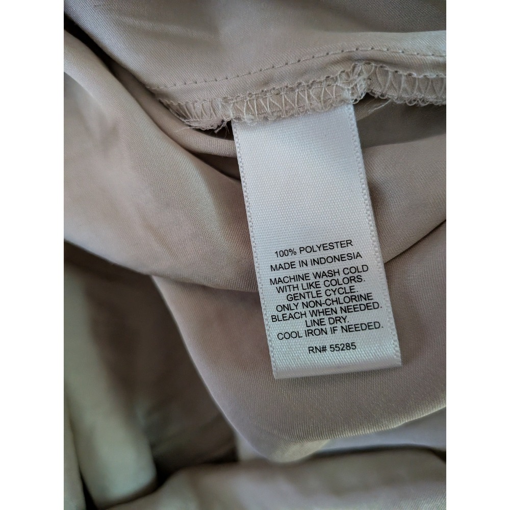 Express Womens Tan Sleeveless Henley Elastic Waist Mini Utility Shirt Dress XS - Picture 5 of 5